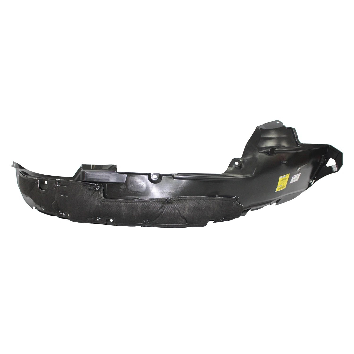 Replacement Plastic Front Passenger Side Fender Liner w/Insulation Foam