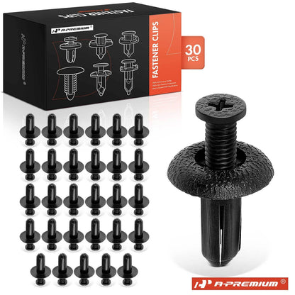 30Pcs 8mm Nylon Bumper Retainer Clips for Dodge Avenger (2008–2014)