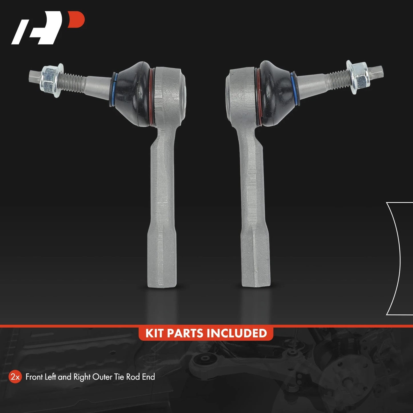 2Pcs Front Outer Tie Rod Ends for Chevrolet Bolt EV (2017–2023)