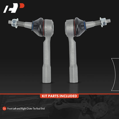 2Pcs Front Outer Tie Rod Ends for Chevrolet Bolt EV (2017–2023)