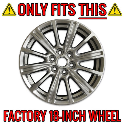 Chrome Wheel Skins Hub Caps Set of 4 for Cadillac XT5 (2017–2020)