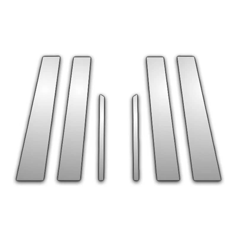 6Pc Chrome Pillar Post Covers for 07-12 Dodge Caliber - P2640