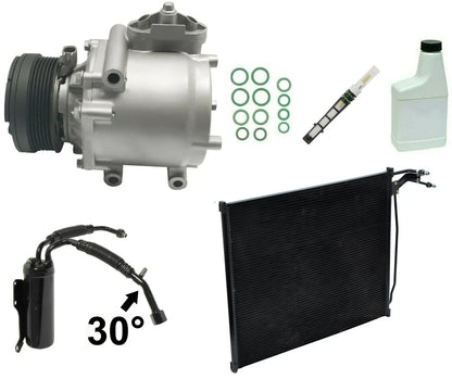AC Compressor Kit Replacement with Condenser for Toyota Hilux (2011–2015)