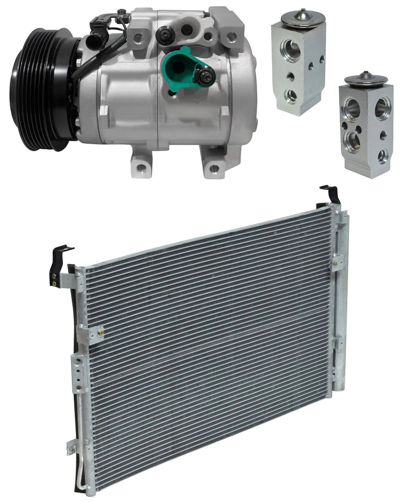 AC Compressor Kit With Condenser for Hyundai Entourage 3.8L (2010–2010)