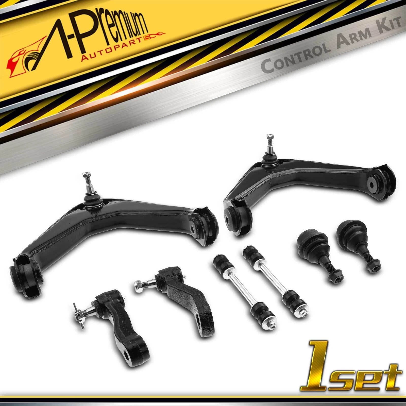 8x Front Upper Control Arm Ball Joint Sway Bar for Chevy GMC Hummer