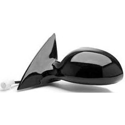 Replacement Black Gloss Driver Side Power Door Mirror w/Heated Glass