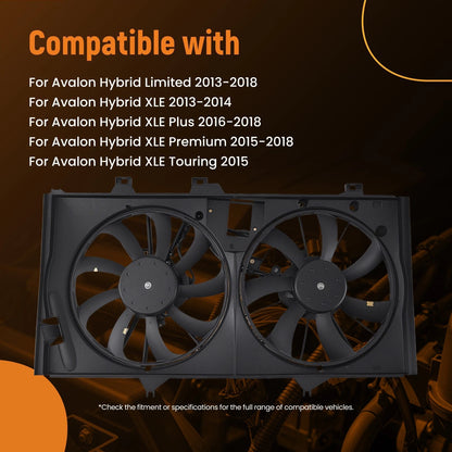 Electric Radiator Cooling Fan for Toyota Avalon/Camry Hybrid (2012–2018)