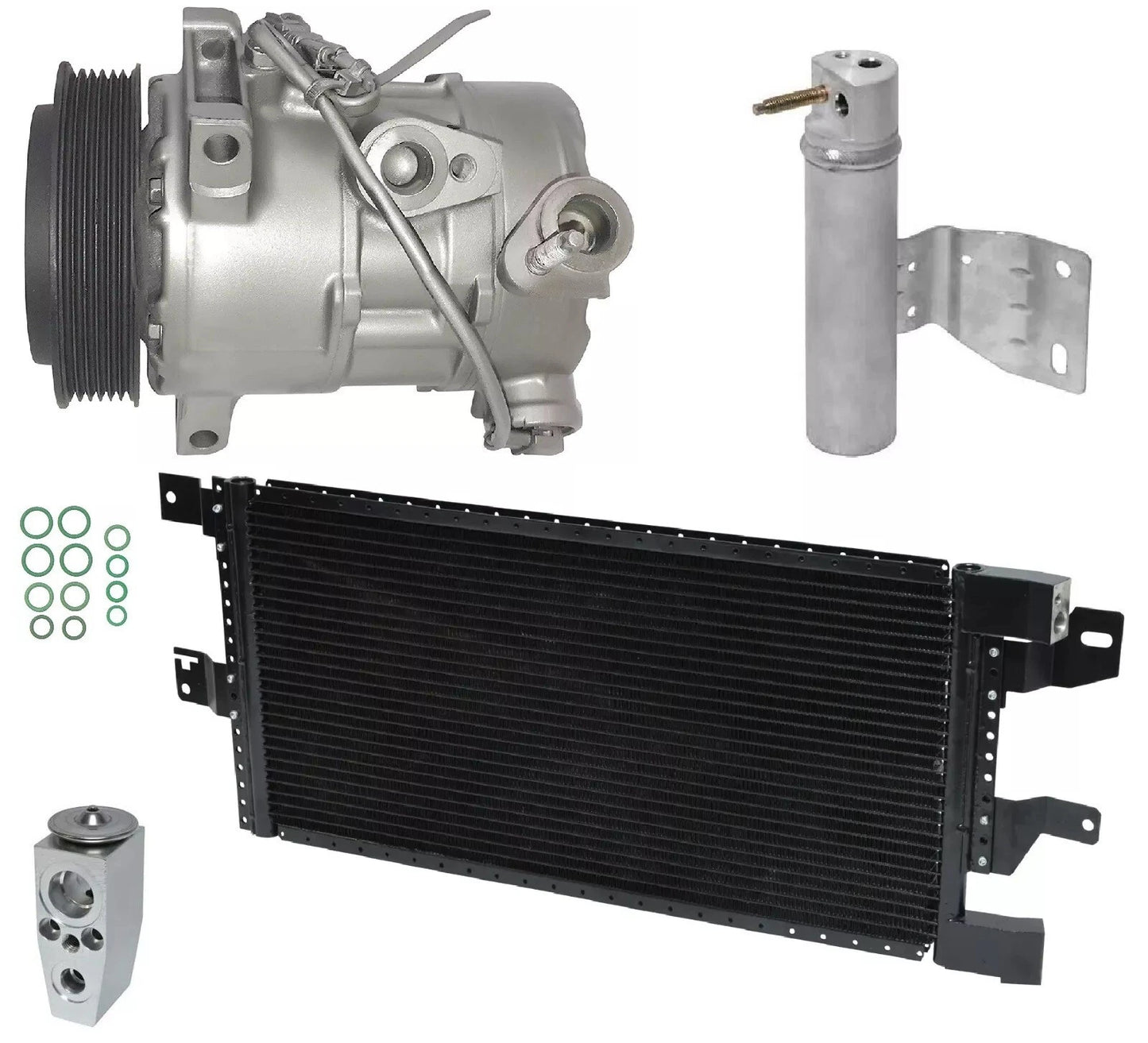 A C Compressor Kit With Condenser for Jeep Patriot 2.4L (2010–2015)