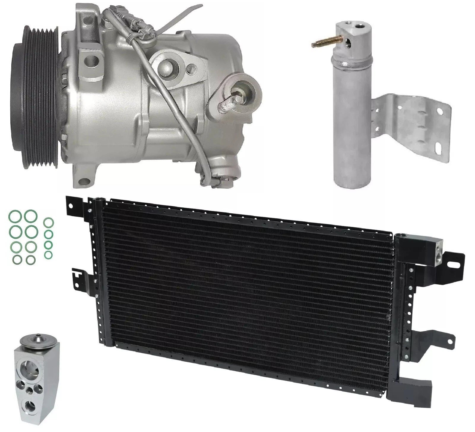 A C Compressor Kit With Condenser for Jeep Patriot 2.4L (2010–2015)