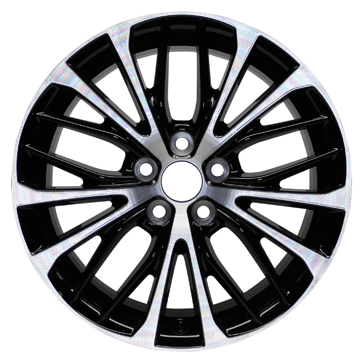 18" Machined w/Black Spoke Inset&Pockets Rim by JTE Wheels for 2018 Camry (18x8)