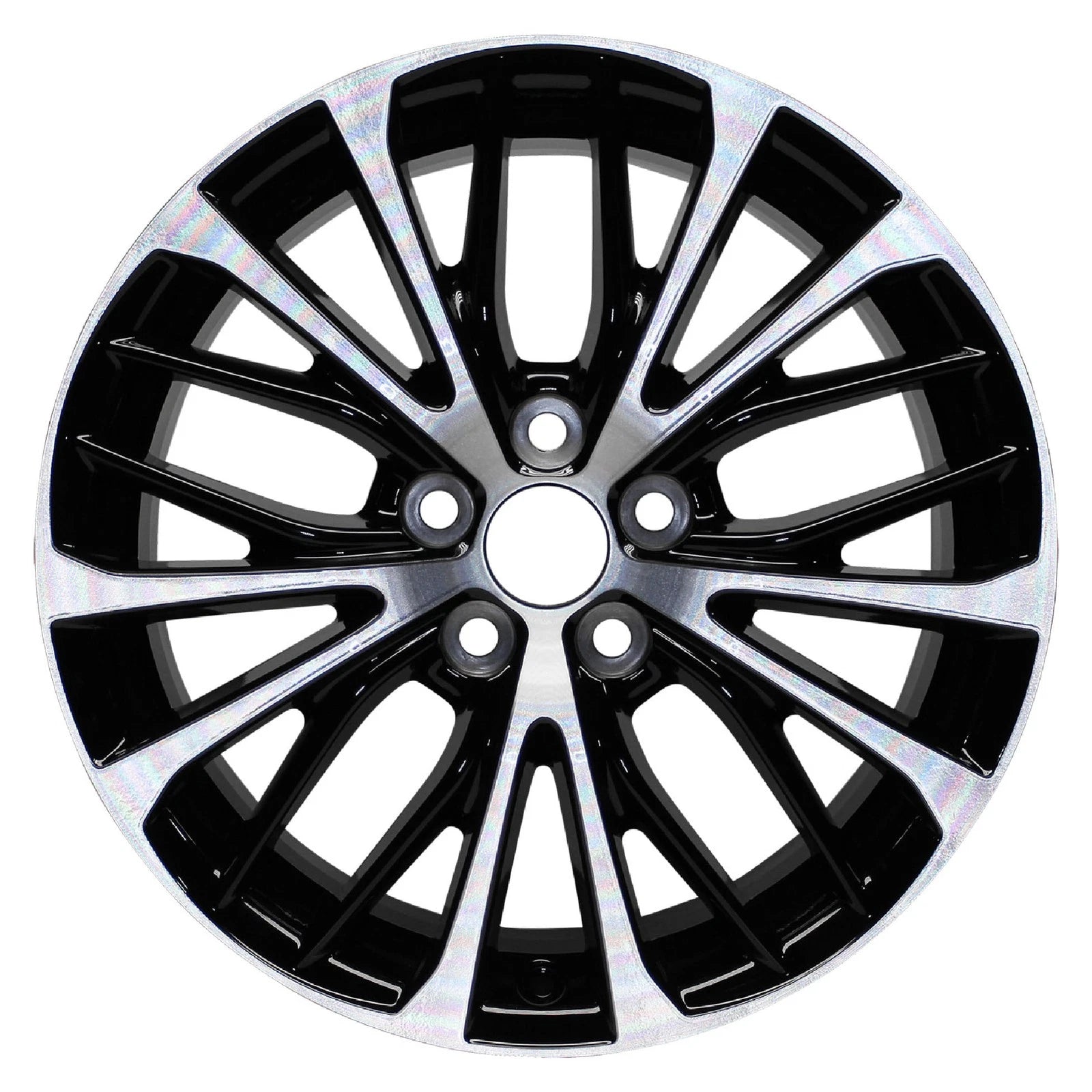 18" Machined w/Black Spoke Inset&Pockets Rim by JTE Wheels for 2018 Camry (18x8)
