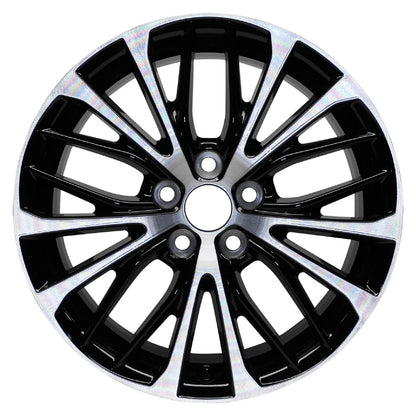 18" Machined w/Black Spoke Inset&Pockets Rim by JTE Wheels for 2018 Camry (18x8)