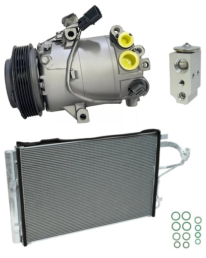 AC Compressor Kit With Condenser for Hyundai Elantra 1.8L (2011–2016)