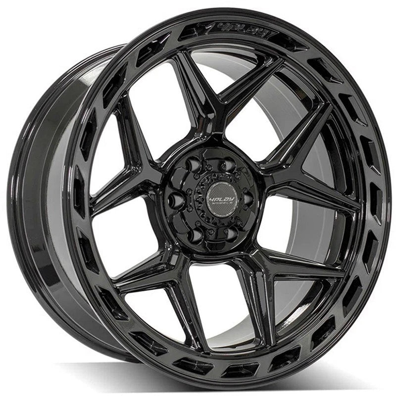 22" Gloss Black Wheel w/Brushed Face for 2001-07 Toyota Sequoia - RVO4344