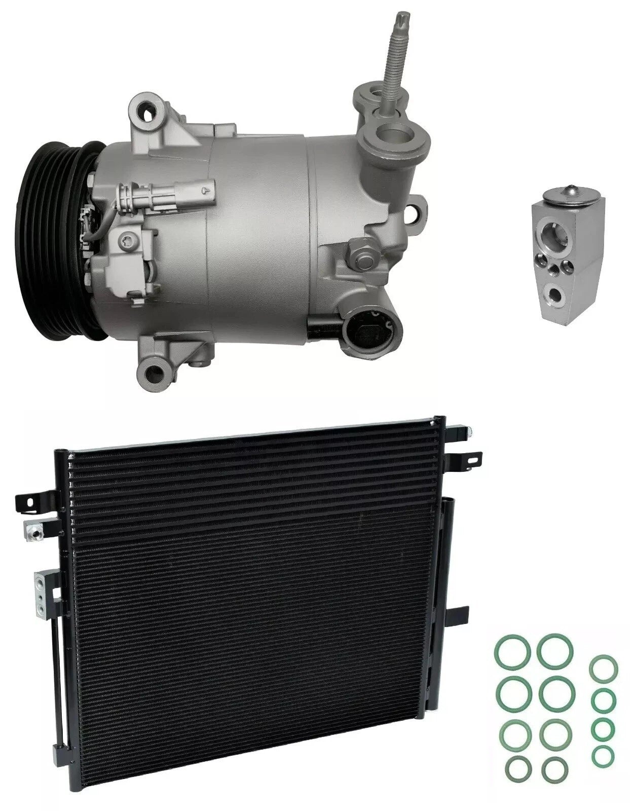 AC Compressor Kit With Condenser for Chevrolet Colorado 2.5L (2019–2019)