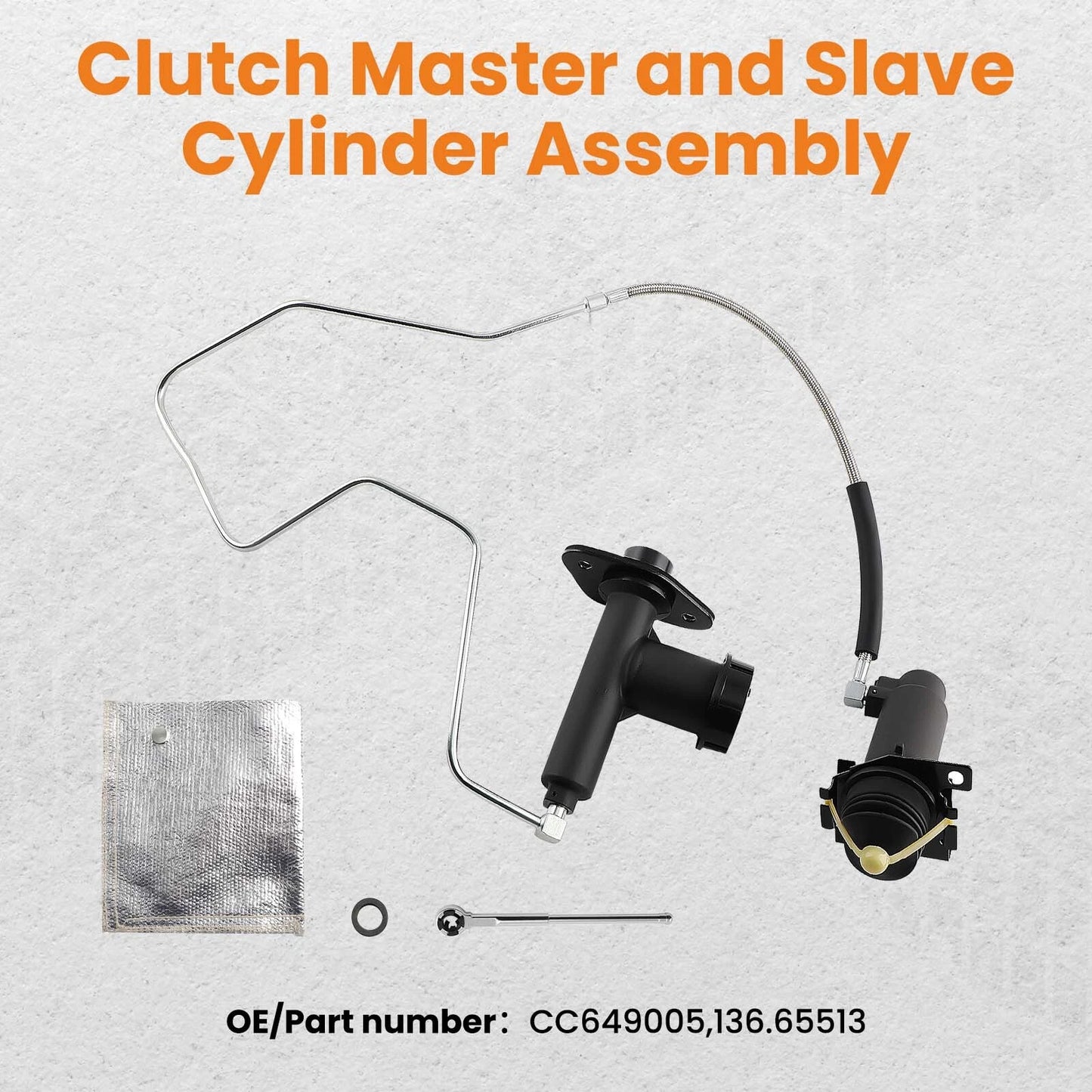 Clutch Line Slave Master Kit for 1993–1997 Ford F-250 F-350 (Front)