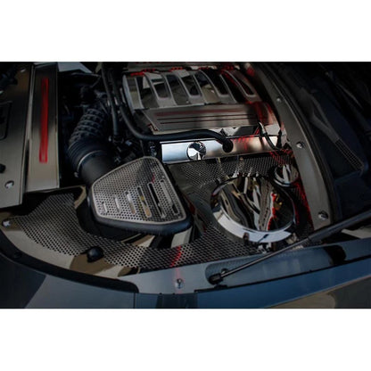 Lower Fuel Rail Covers Brushed Stainless Steel 2pc for 2016–2019 Chevy Camaro SS