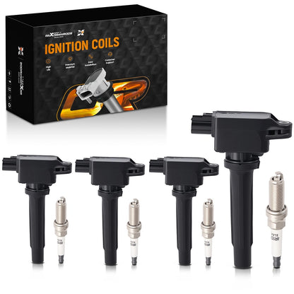 4x Ignition Coil and Spark Plug Set for Mazda 3 (2014–2022)