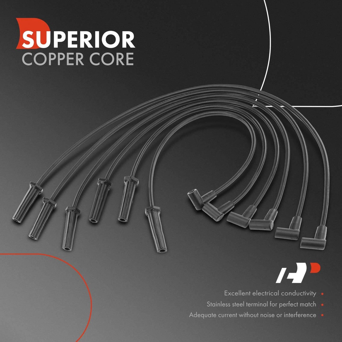 6x Spark Plug Wire Set for Chevy Impala Monte Carlo (2000–2005)