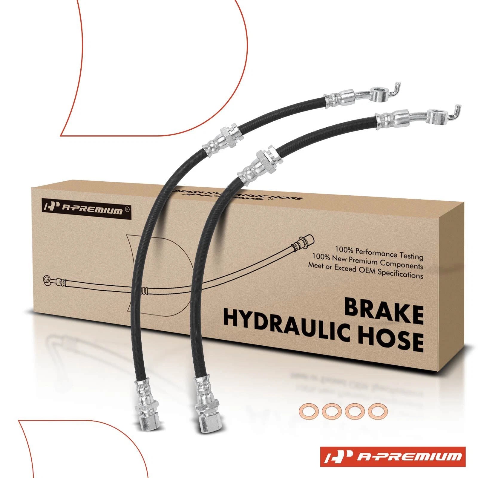 2X Rear Brake Hydraulic Hose for Suzuki Forenza (2004–2008)