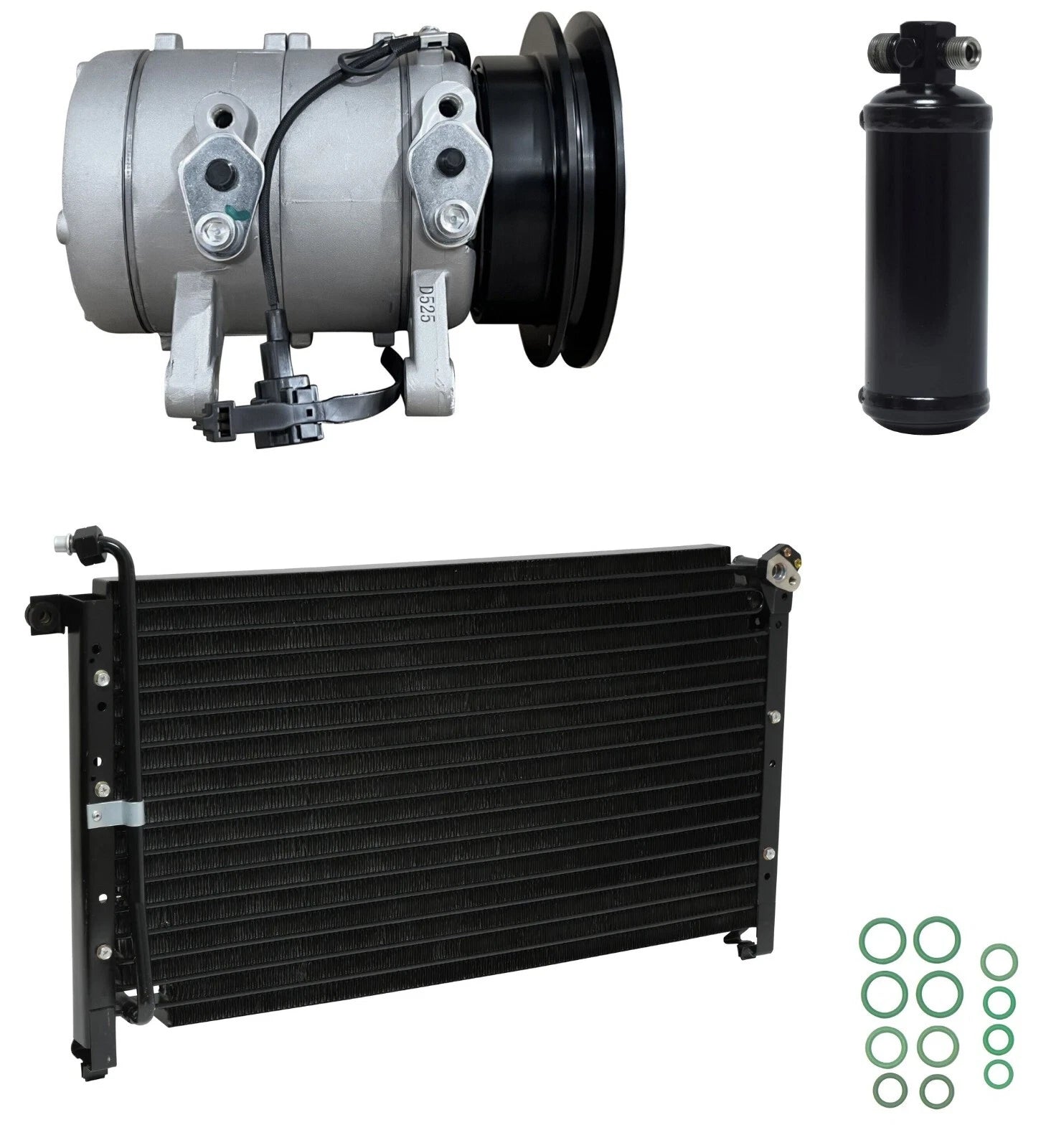 AC Compressor Kit With Condenser for Nissan Pickup 2.4L (1994–1994)