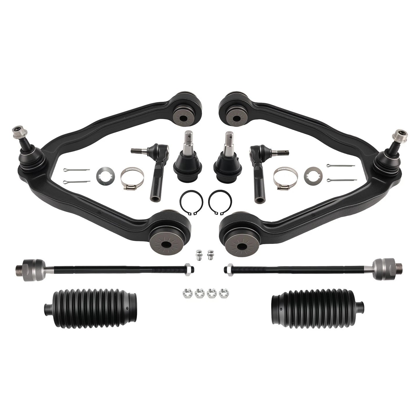 Front Upper Control Arm with Ball Joint & Tie Rod Assembly for Chevy Express 2500 (2015–2017)