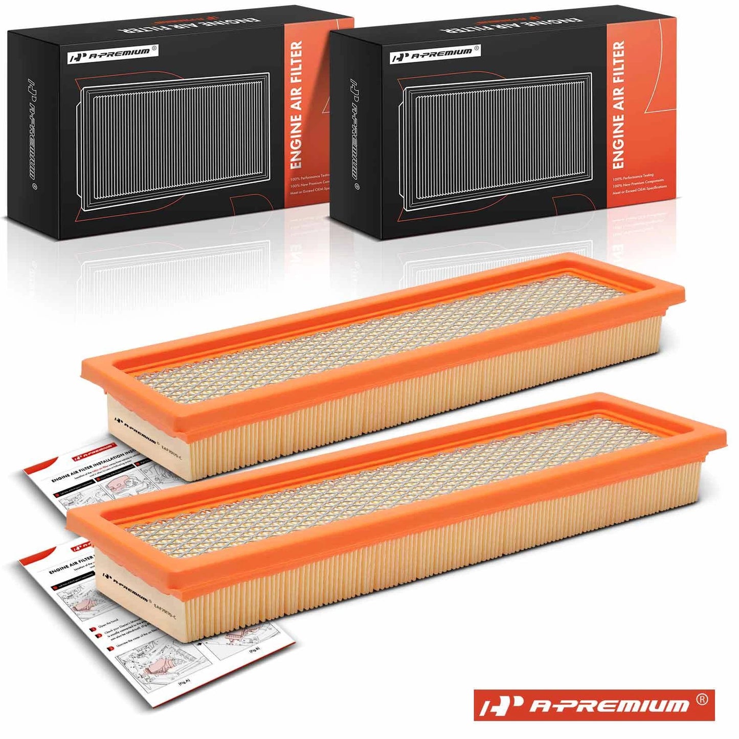 2X Engine Air Filter for Chevy Caprice, Buick Roadmaster (1990–1993)