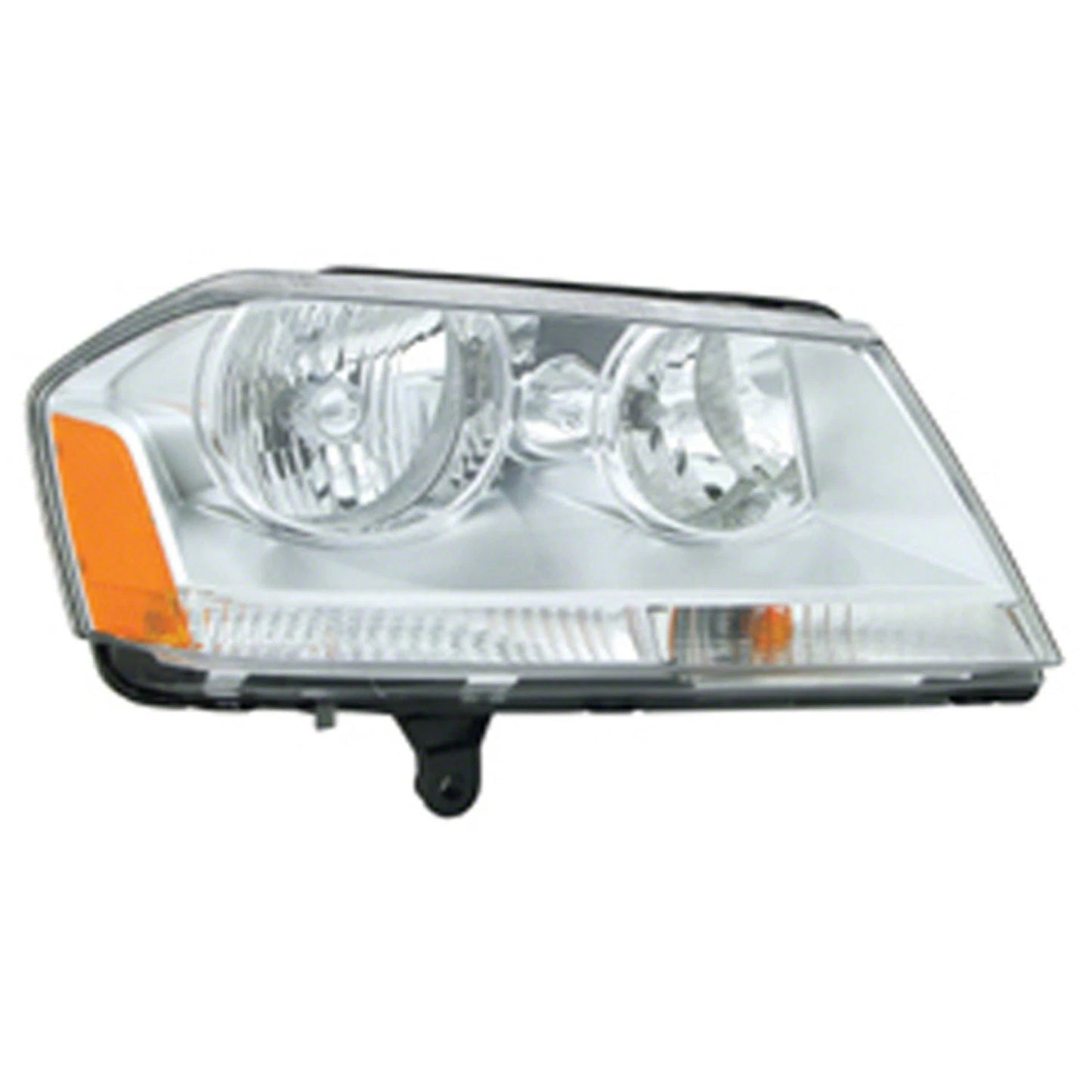 Replacement Passenger Side Head Light Assembly w/Chrome Bezel