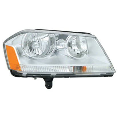 Replacement Passenger Side Head Light Assembly w/Chrome Bezel