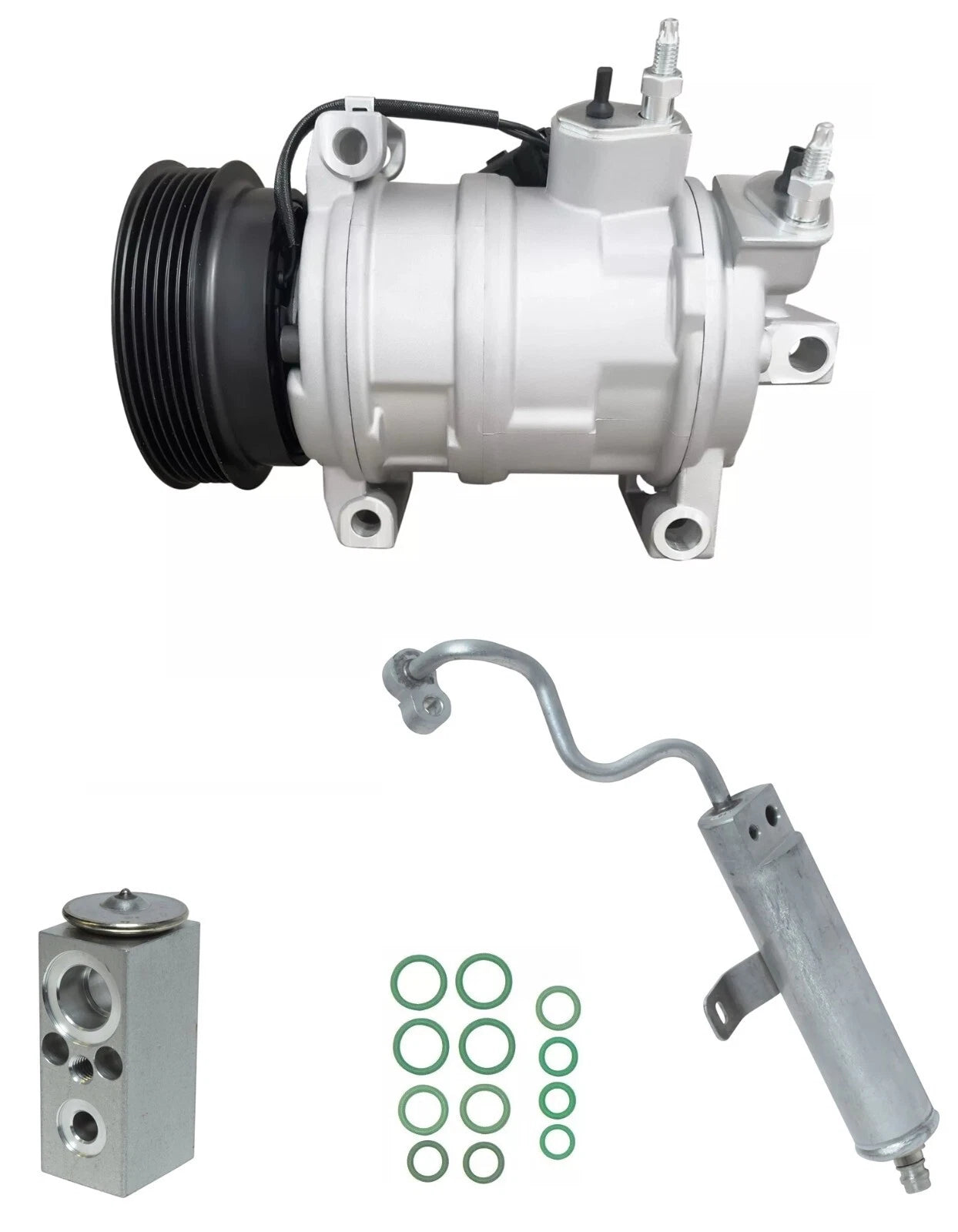 AC Compressor Kit with OEM Replacement for Jeep Commander 5.7L V8 (2007–2010)