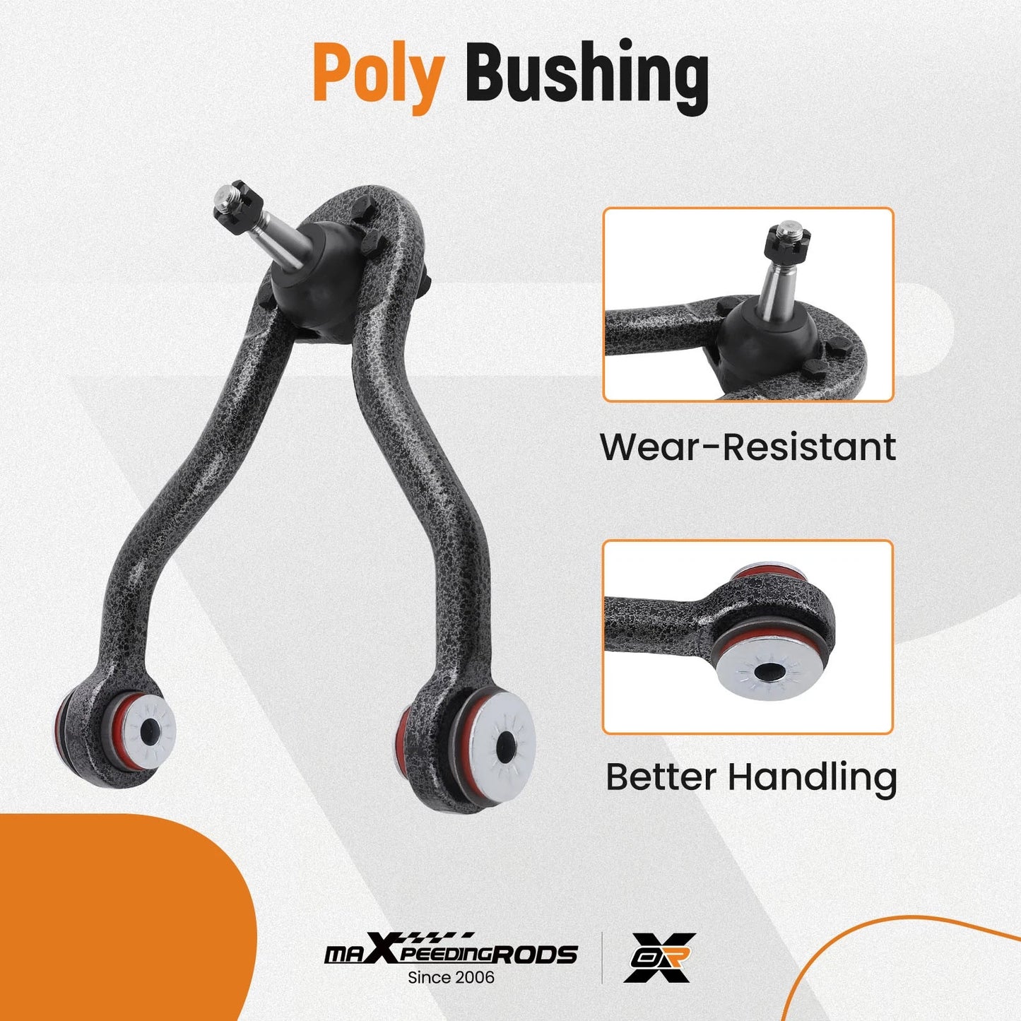 Front Control Arms Kit w/PU Bushings for Cadillac Escalade (1999–2000)