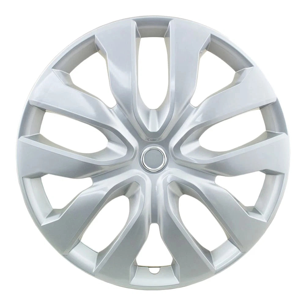 10 Spoke Wheel Covers 16 Inch Silver Replacement Set of 4 for Nissan Rogue (2008–2020)