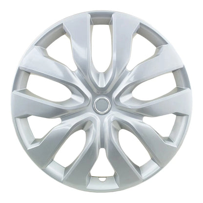 10 Spoke Wheel Covers 16 Inch Silver Replacement Set of 4 for Nissan Rogue (2008–2020)