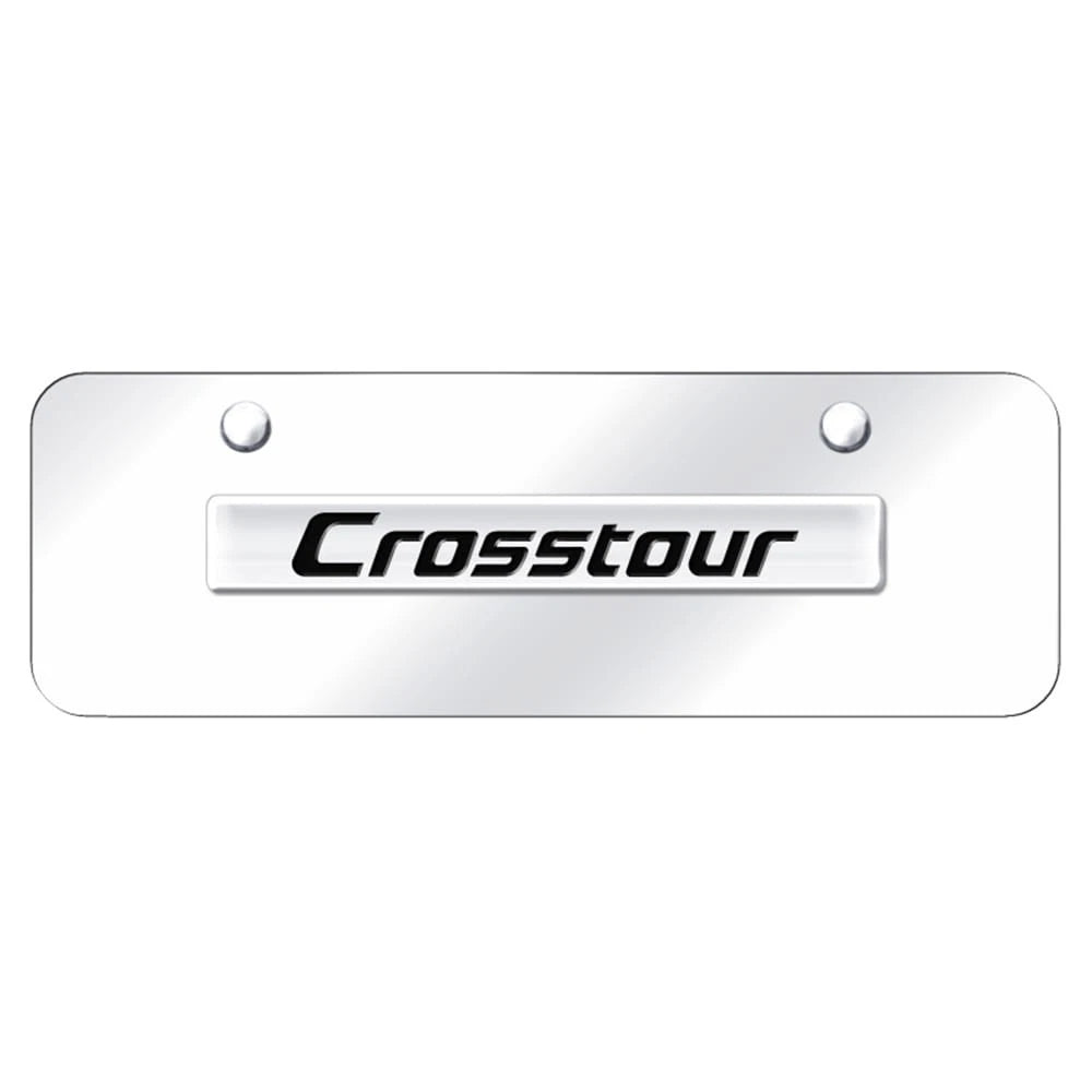 Chrome Name on Chrome Mini License Plate-Officially Licensed for Honda CrossTour