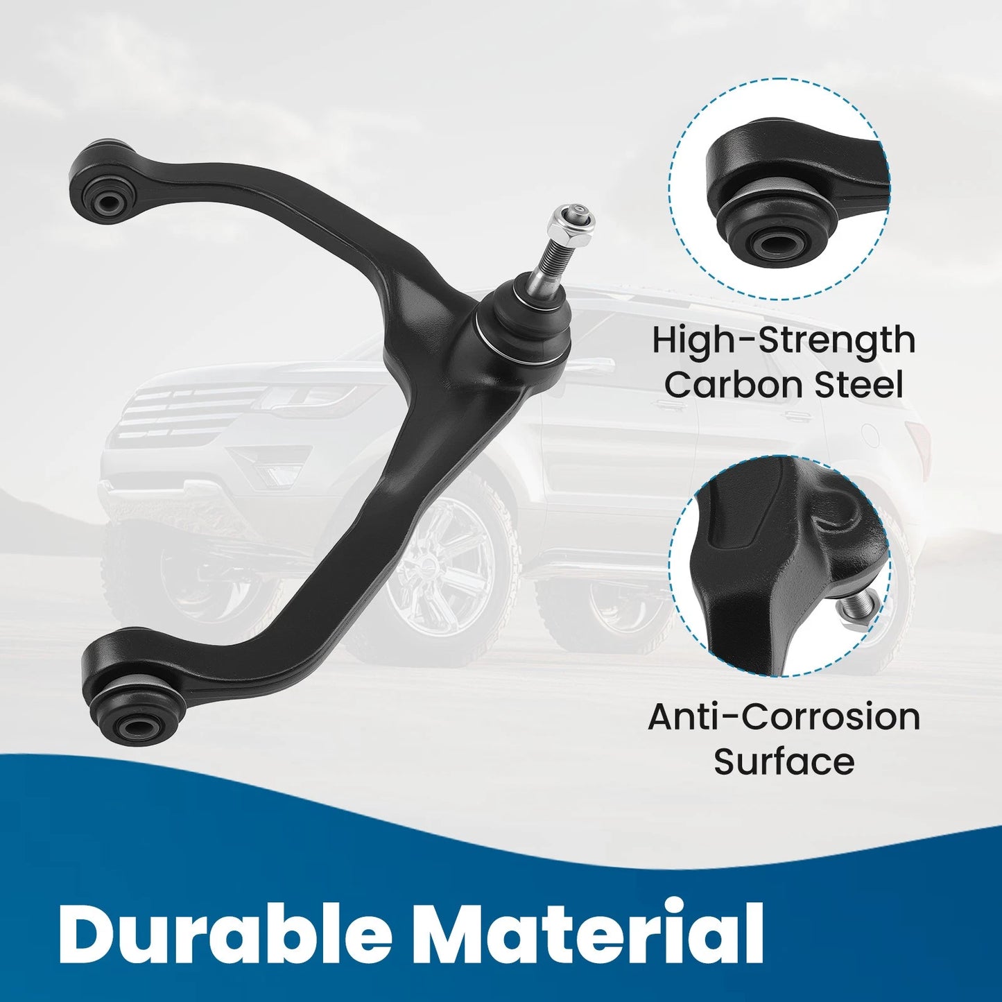 Front Upper Control Arms Ball Joints Tie Rod for Dodge Nitro Jeep Liberty (2007–2012)
