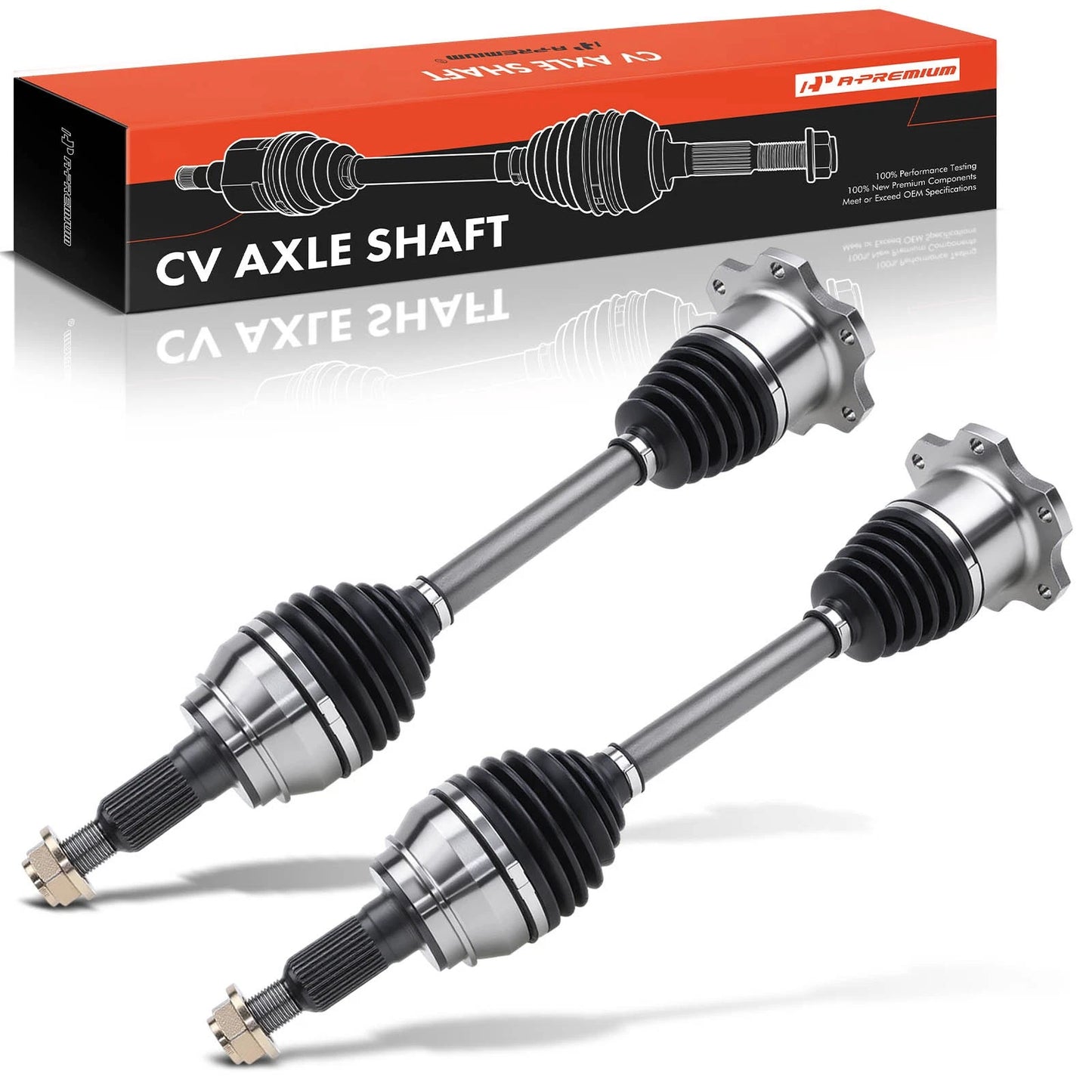 2X Front CV Axle Assembly for Chevy Silverado 1500 GMC 4WD (2007–2020)