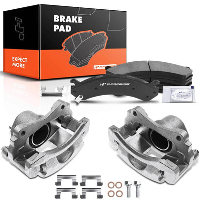 6x Front Brake Calipers and Pads for Cadillac DeVille (2000–2005)