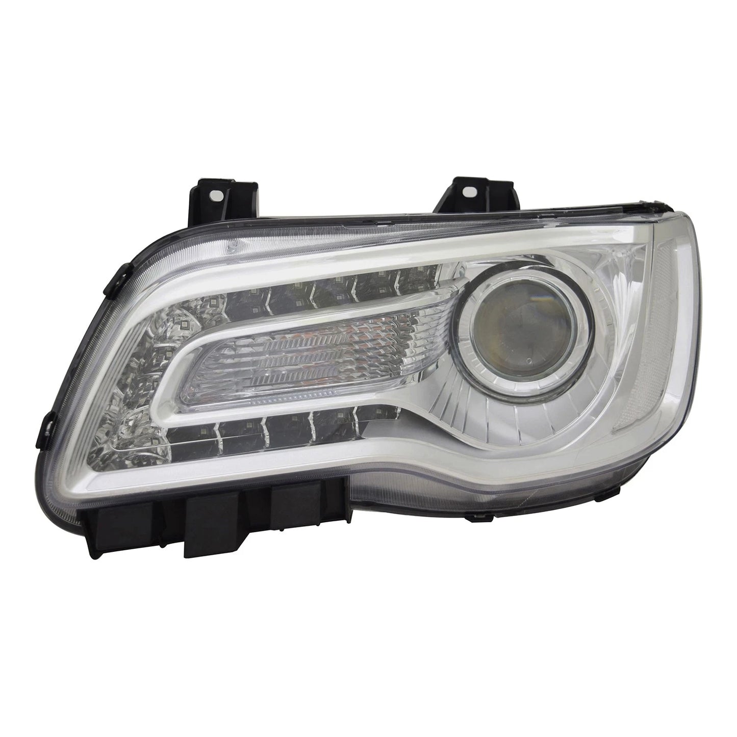 Replacement Chrome Driver Halogen Headlight Assembly for 2018-20 Chrysler 300