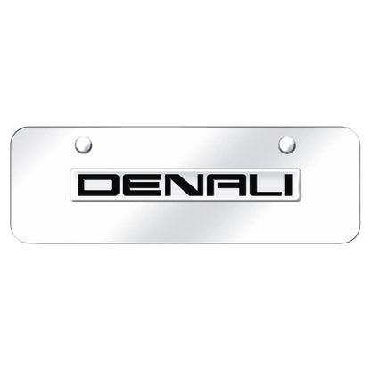 Chrome Name on Chrome Mini License Plate - Officially Licensed for GMC Denali