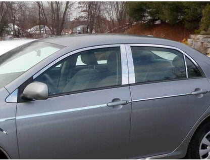12p Luxury FX Chrome Window Package (w/Posts) for 2009-2013 Toyota Corolla