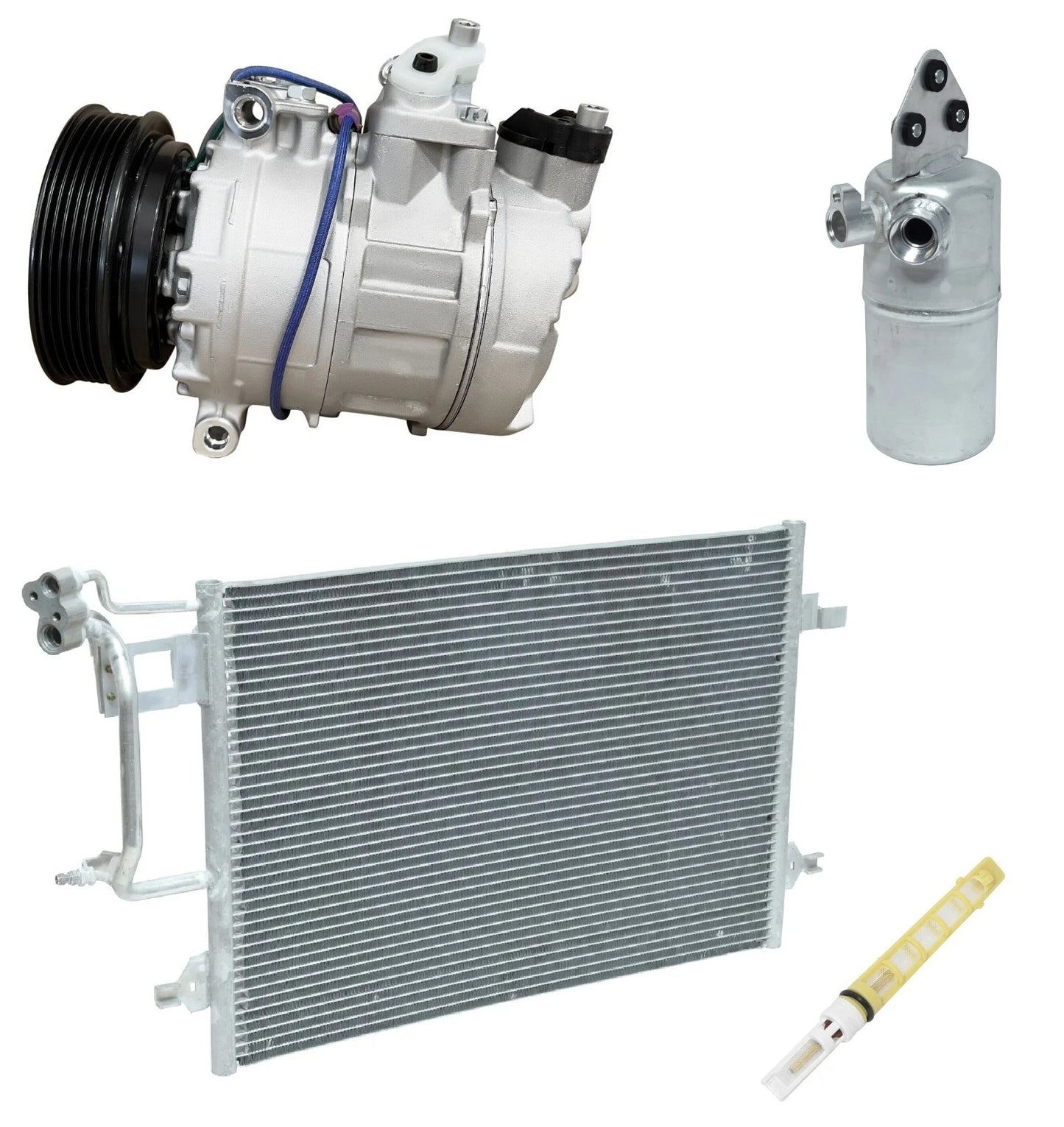 AC Compressor Kit with Condenser for Audi A6 Quattro 2.7L (2000–2004)