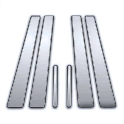 6Pc Chrome Pillar Post Covers Replacement for Toyota Avalon (1999–2004)