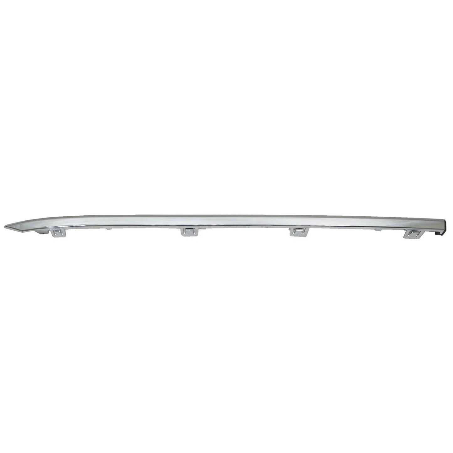 Replacement Chrome/Textured ABS Plastic Rear Passenger Side Bumper Cover Molding