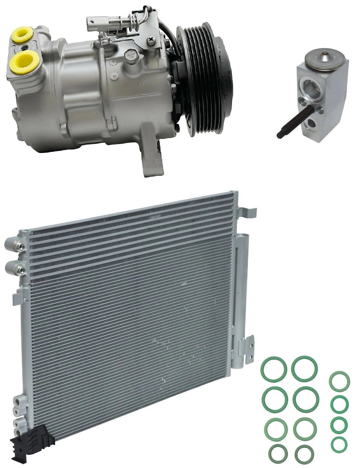 AC Compressor Kit with Condenser for Cadillac ATS 3.6L (2017–2017)