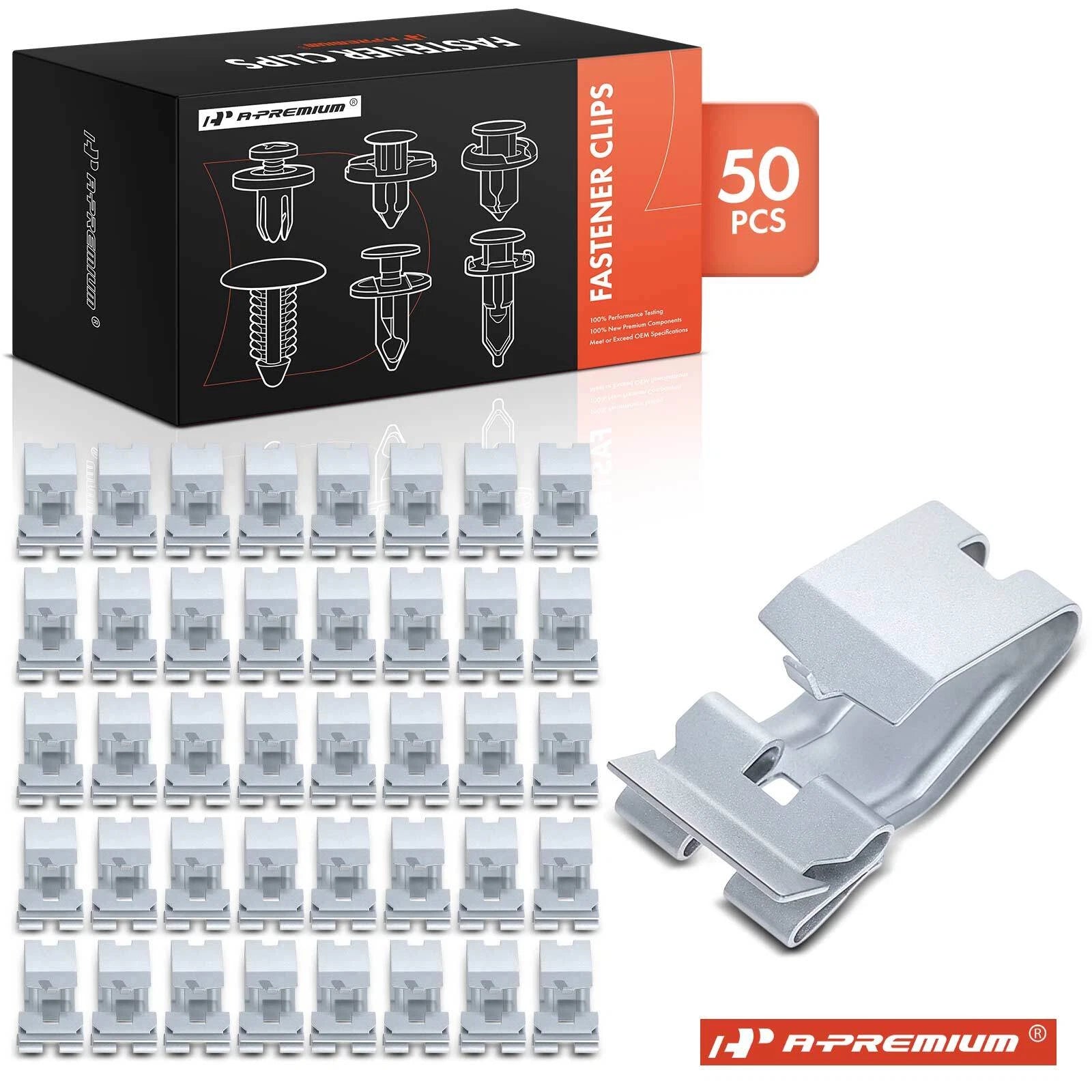 50Pcs Zinc Radiator Grille Retainer Clips for Chevy GMC (1994–2007)