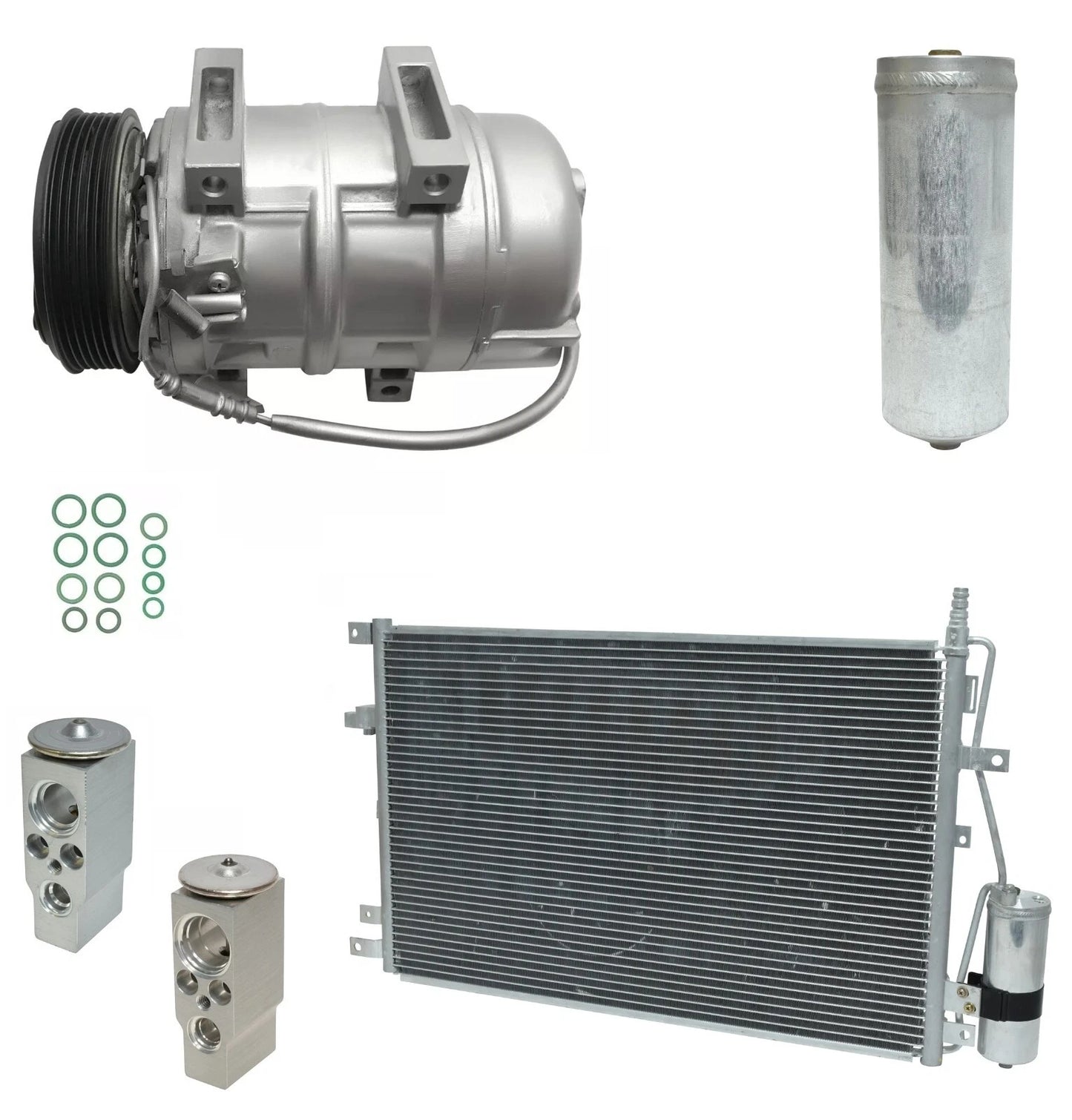 A C Compressor Kit with Condenser Replacement for Volvo XC90 (2005–2015)