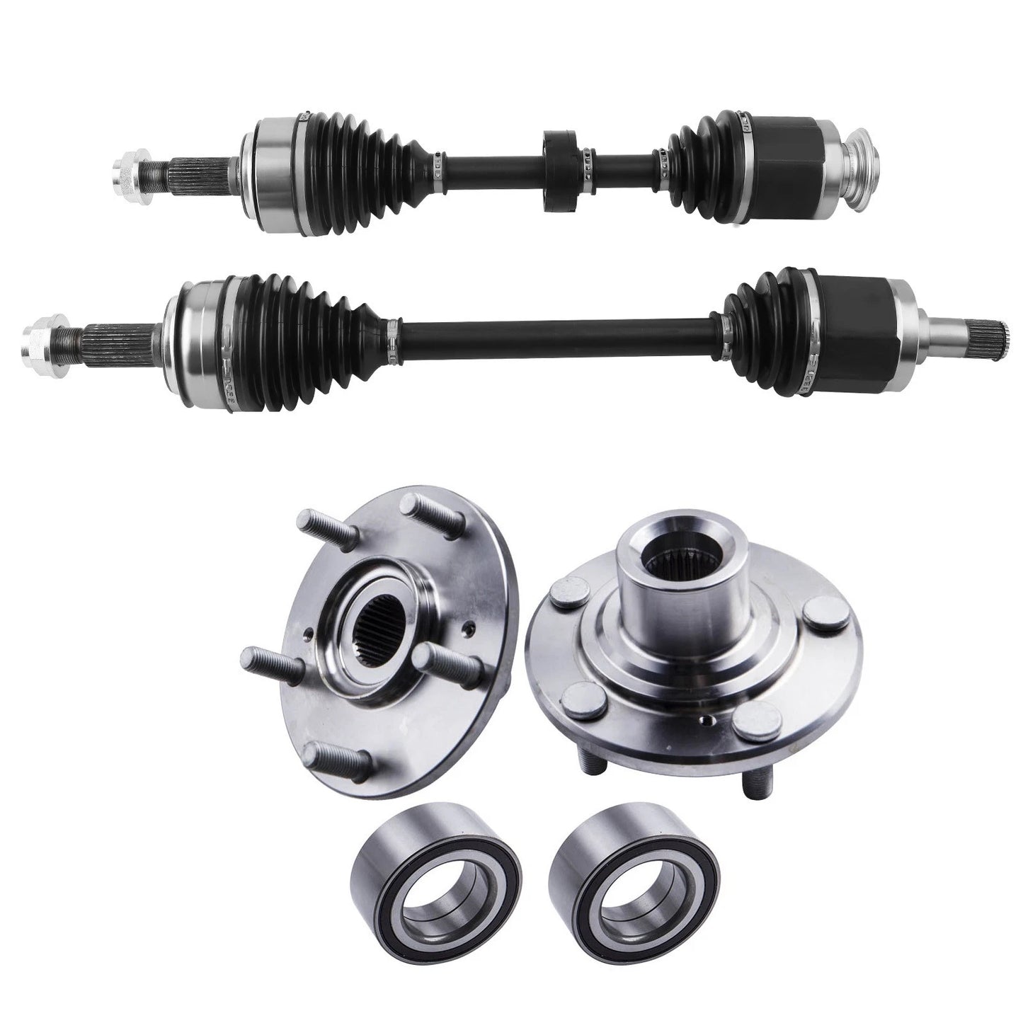 Front CV Axle Shaft and Wheel Hub Bearing Kit for Honda Acura TSX (2009–2013)