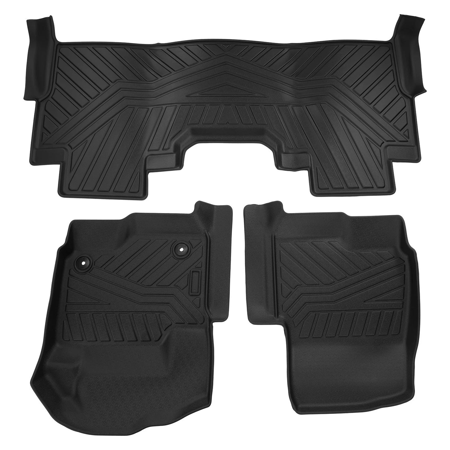 All Weather Floor Mats for Ford F-250 F-350 Super Duty Crew Cab (2017–2024)