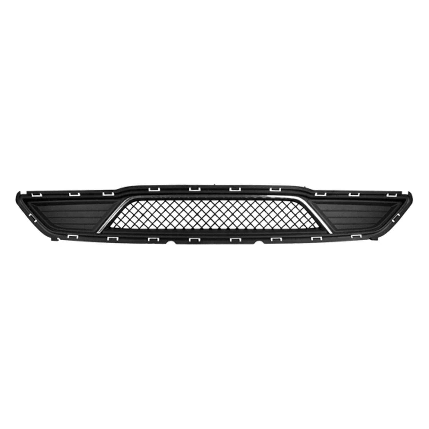 Replacement Gray Chrome/Matte TPO/ABS Plastic Front Bumper Cover Grille