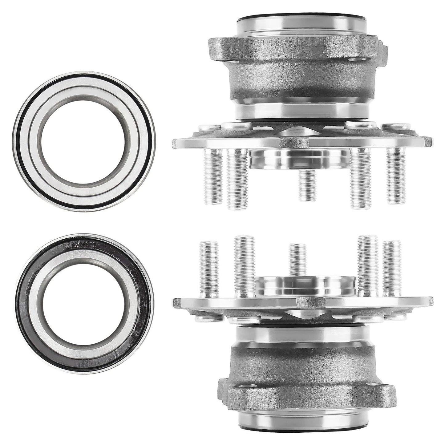 Front Rear Wheel Bearing and Hub Assembly Kit for Honda CR-V (2012–2016)